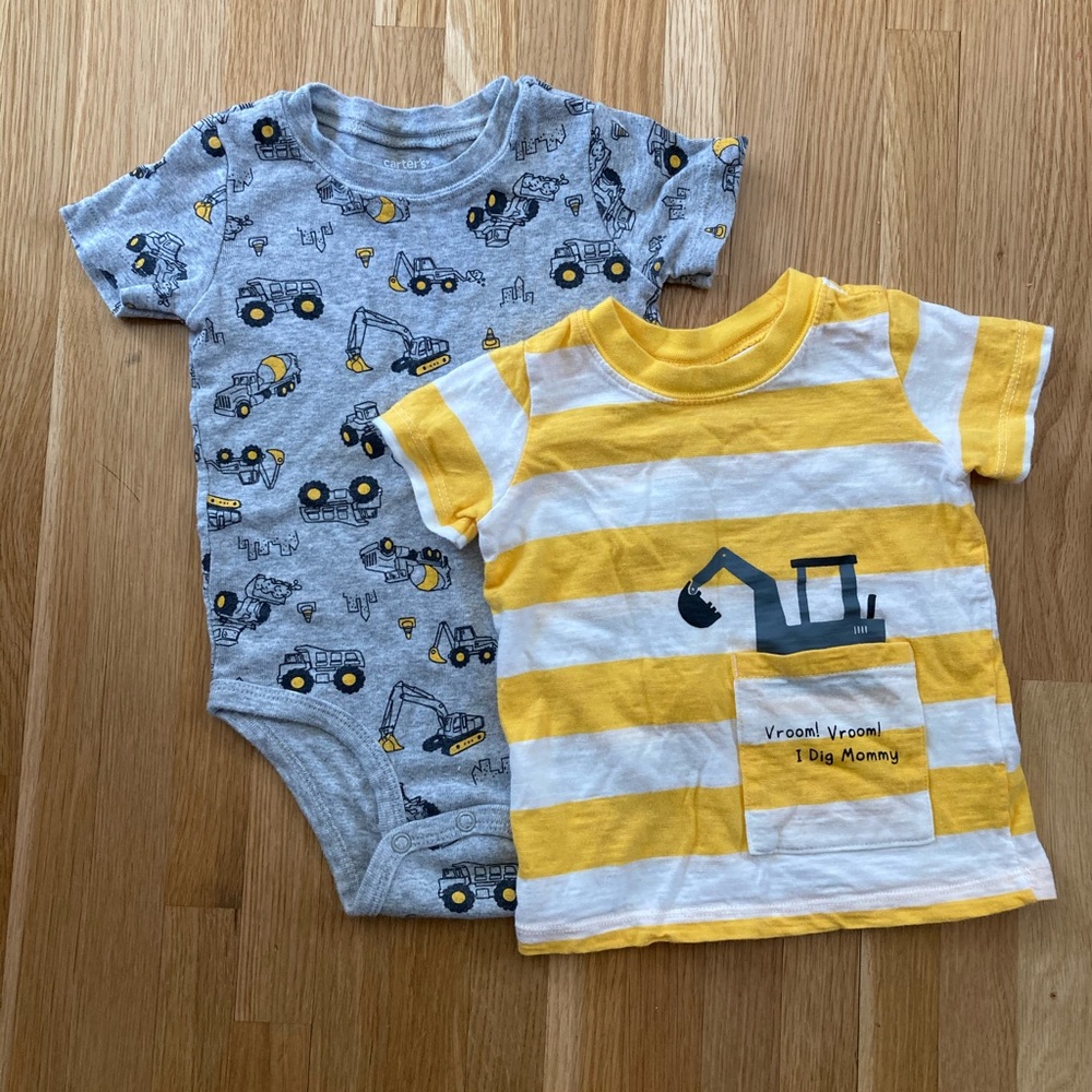 18 month Carter’s onesie and t-shirt